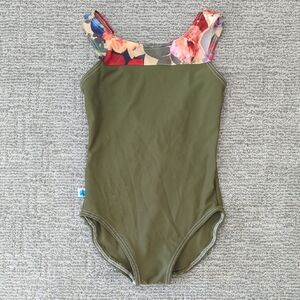 Floral Olive Leotard By Alger Designs